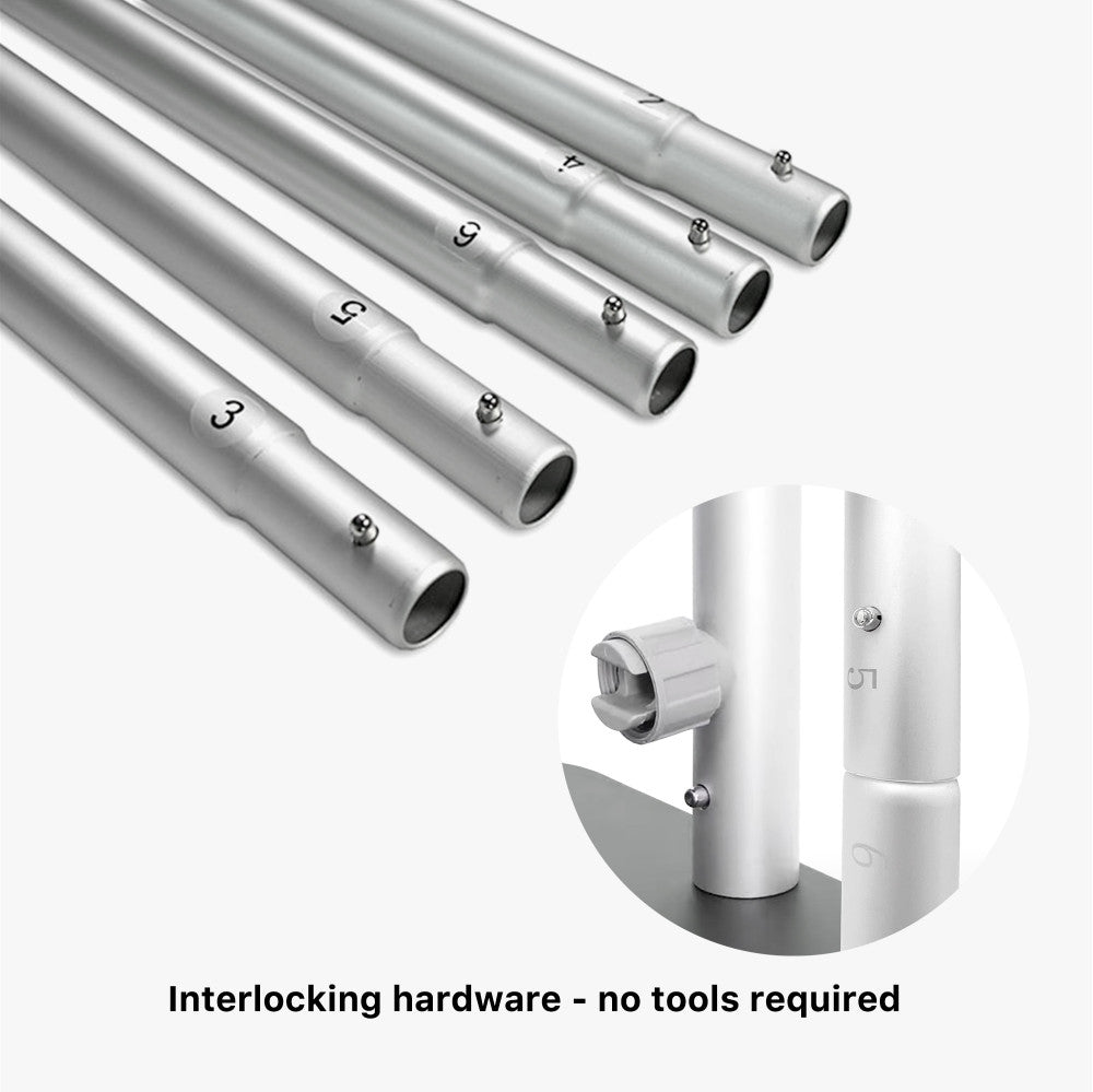 Tension fabric stand