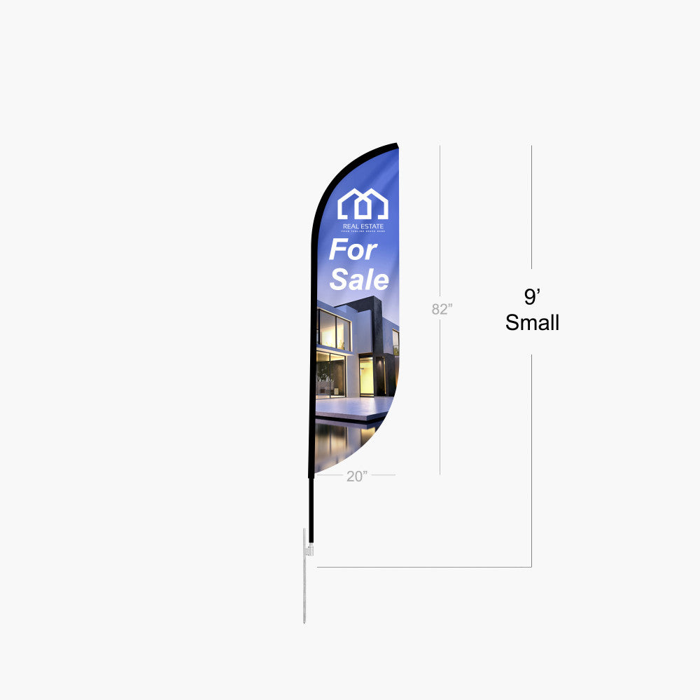 Feather convex flag
