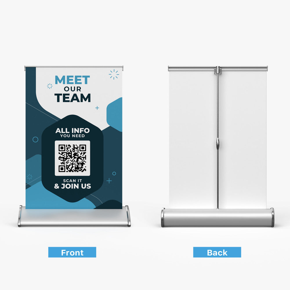 Table top banner stand