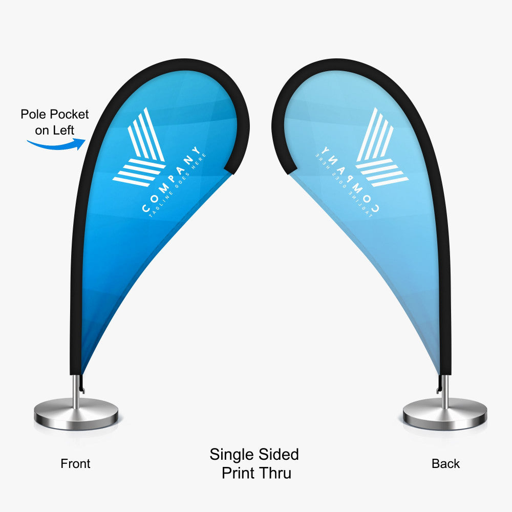 Desktop teardrop flag