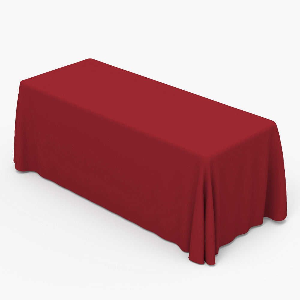 Solid color table throw