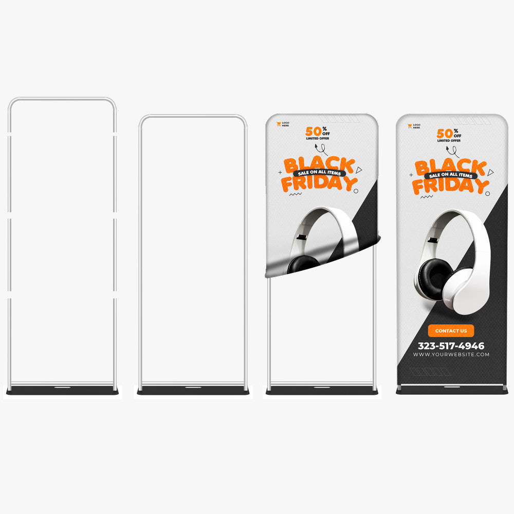 Tension fabric stand