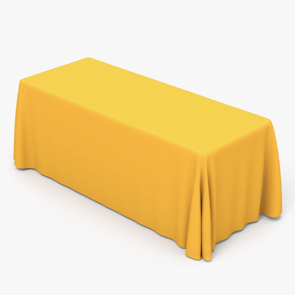 Solid color table throw