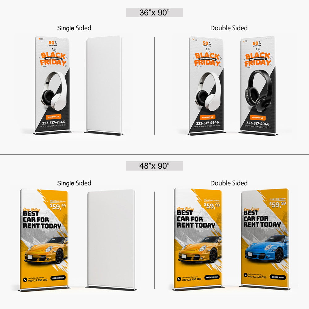 Tension fabric stand