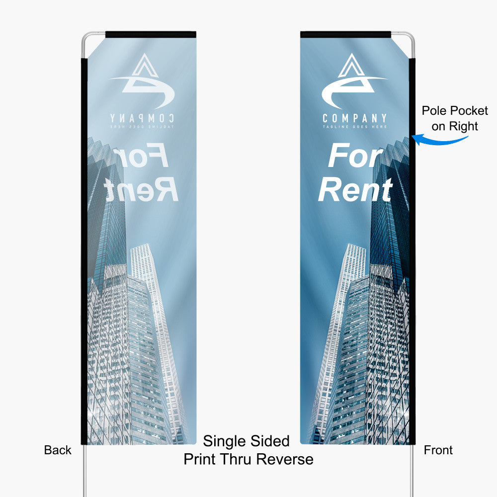 Rectangle flag hardware