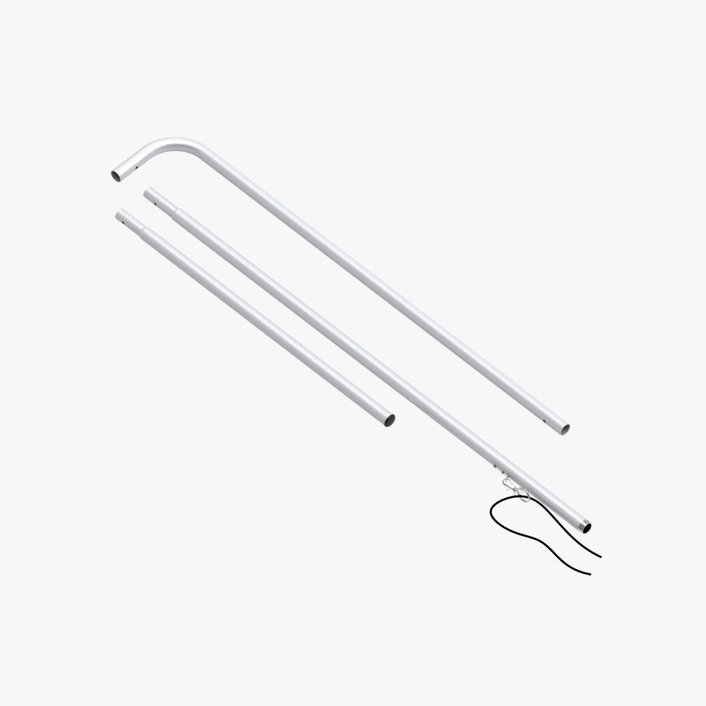Rectangle flag hardware