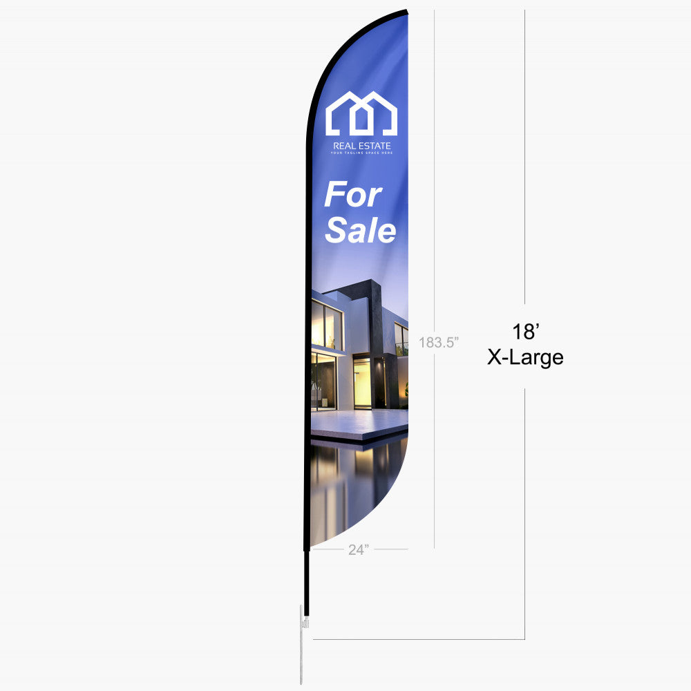 Feather convex flag