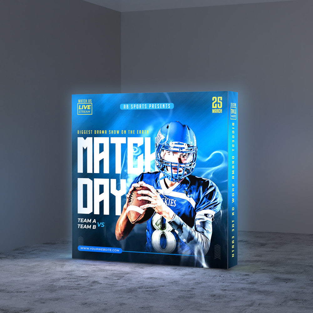 8ft SEG backlit popup display