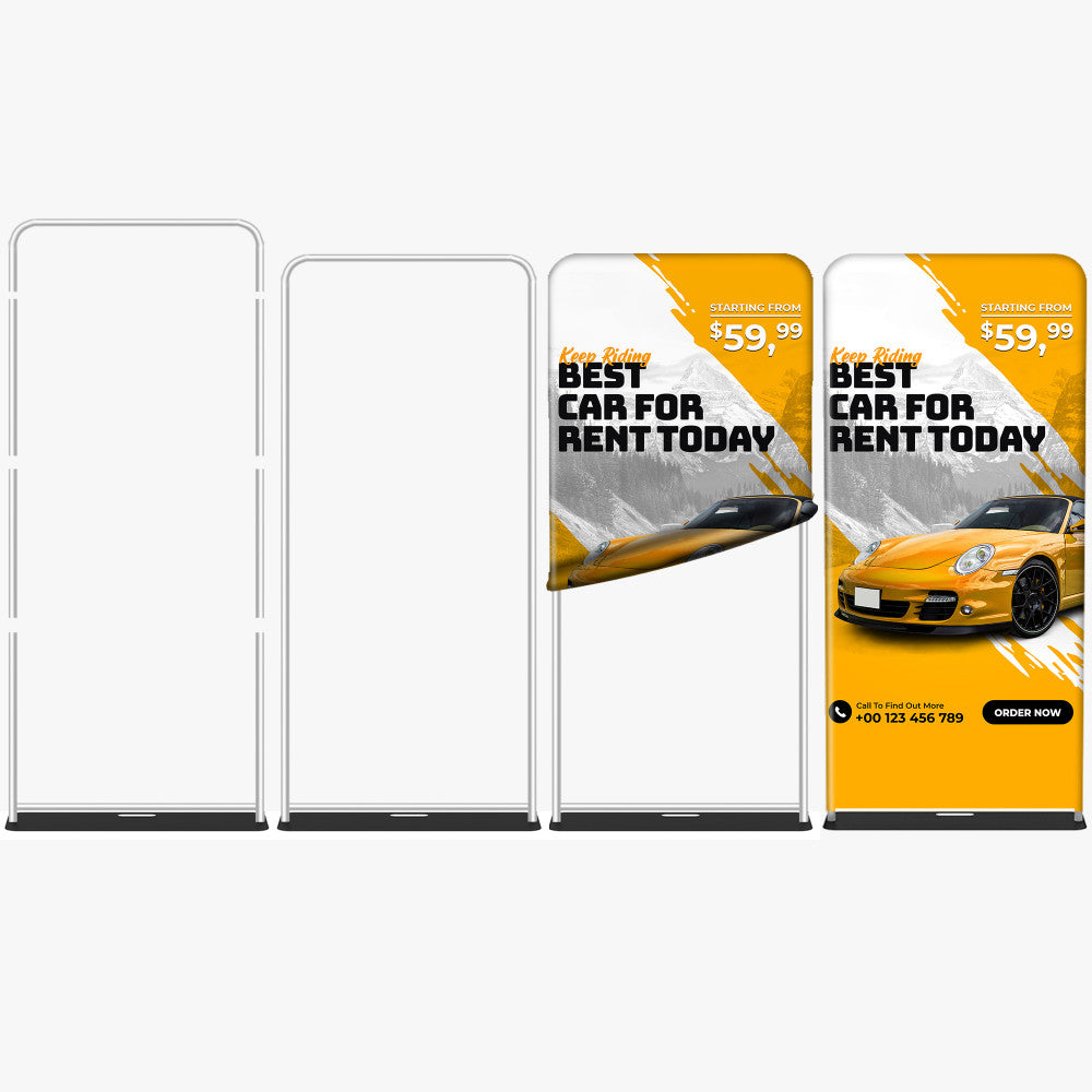 Tension fabric stand