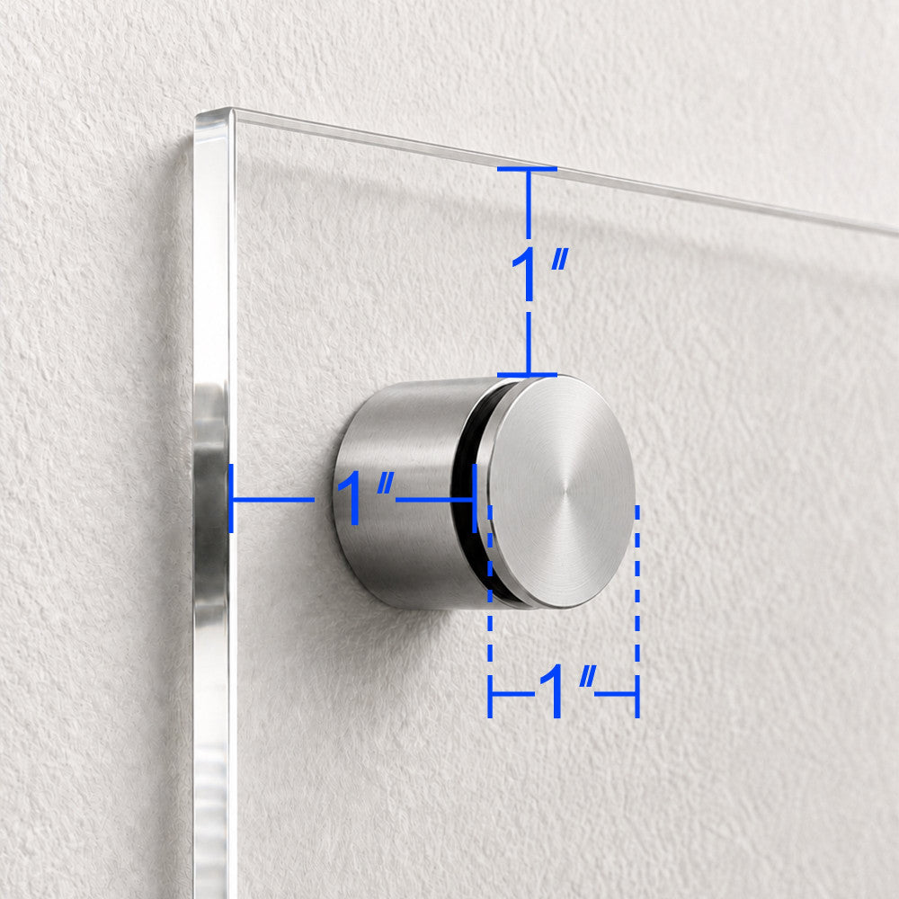 Clear Acrylic - Spot White Backing