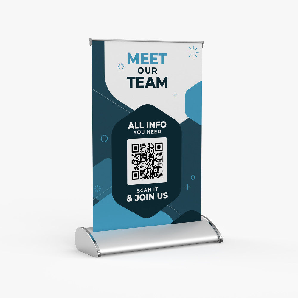 Table top banner stand